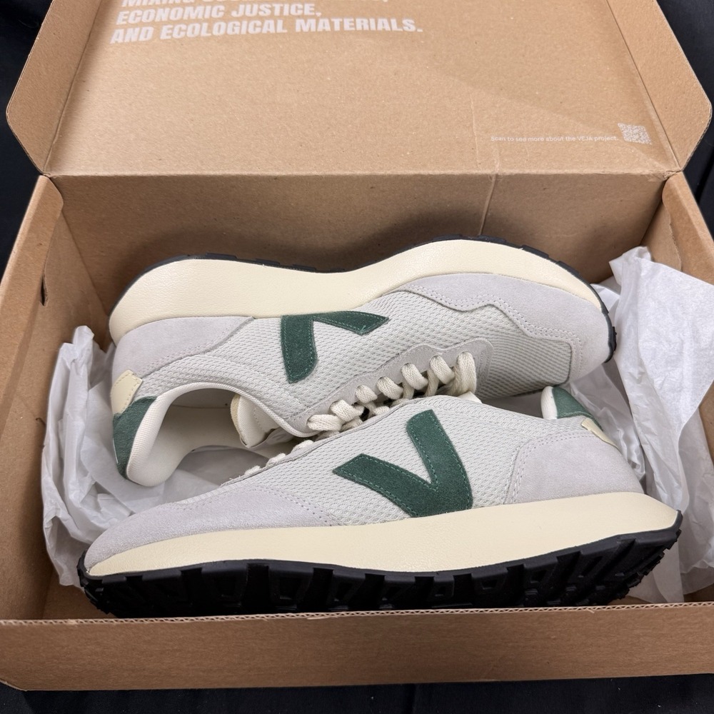 Veja Paulistana Alveomesh Casual Retro Sneakers Natural Cyprus Sz Men 8 Women 10 - Picture 9 of 10